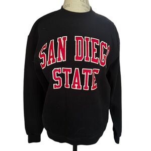 Champion Black San Diego State Crewneck Sweater Size Medium